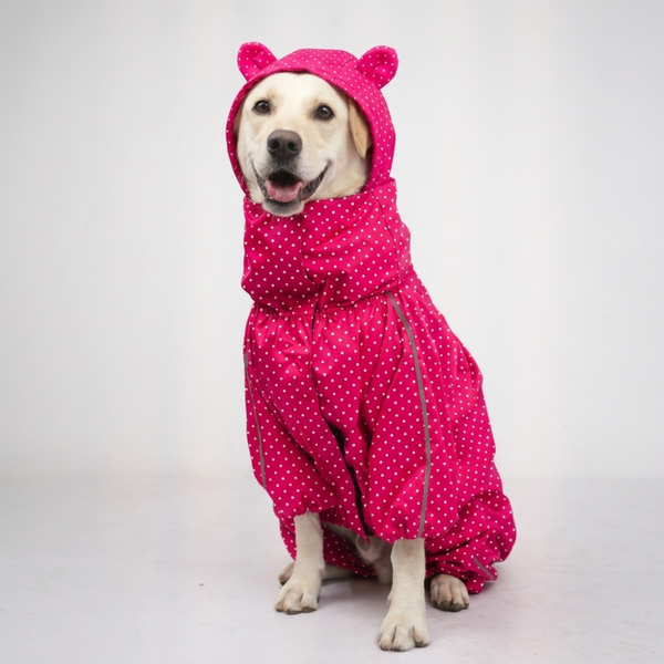 Skatrs RainFlex Raincoat for Dogs (Pink)