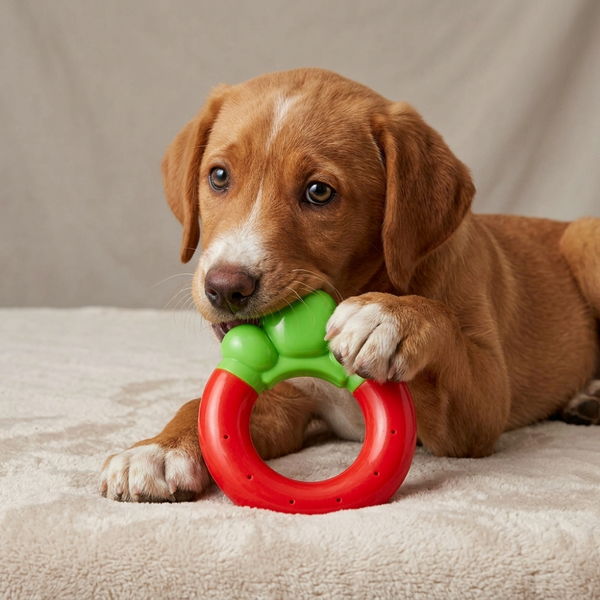 Skatrs Strawberry Ring Toy for Dogs