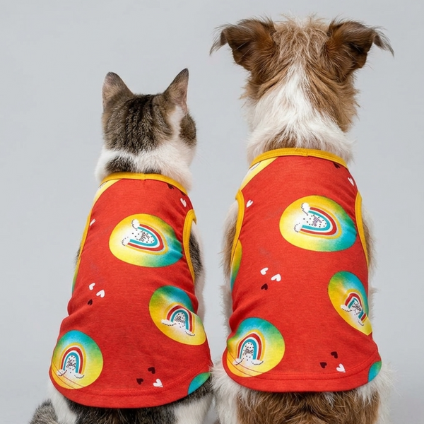 Skatrs Boho Rainbow T-Shirt for Dogs and Cats