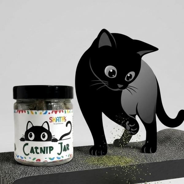 Skatrs Catnip Jar for Cats