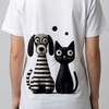 Skatrs Paws Together Oversized Tee for Men and Women (White) Pet Parent-Clothing & Accessories Skatrs