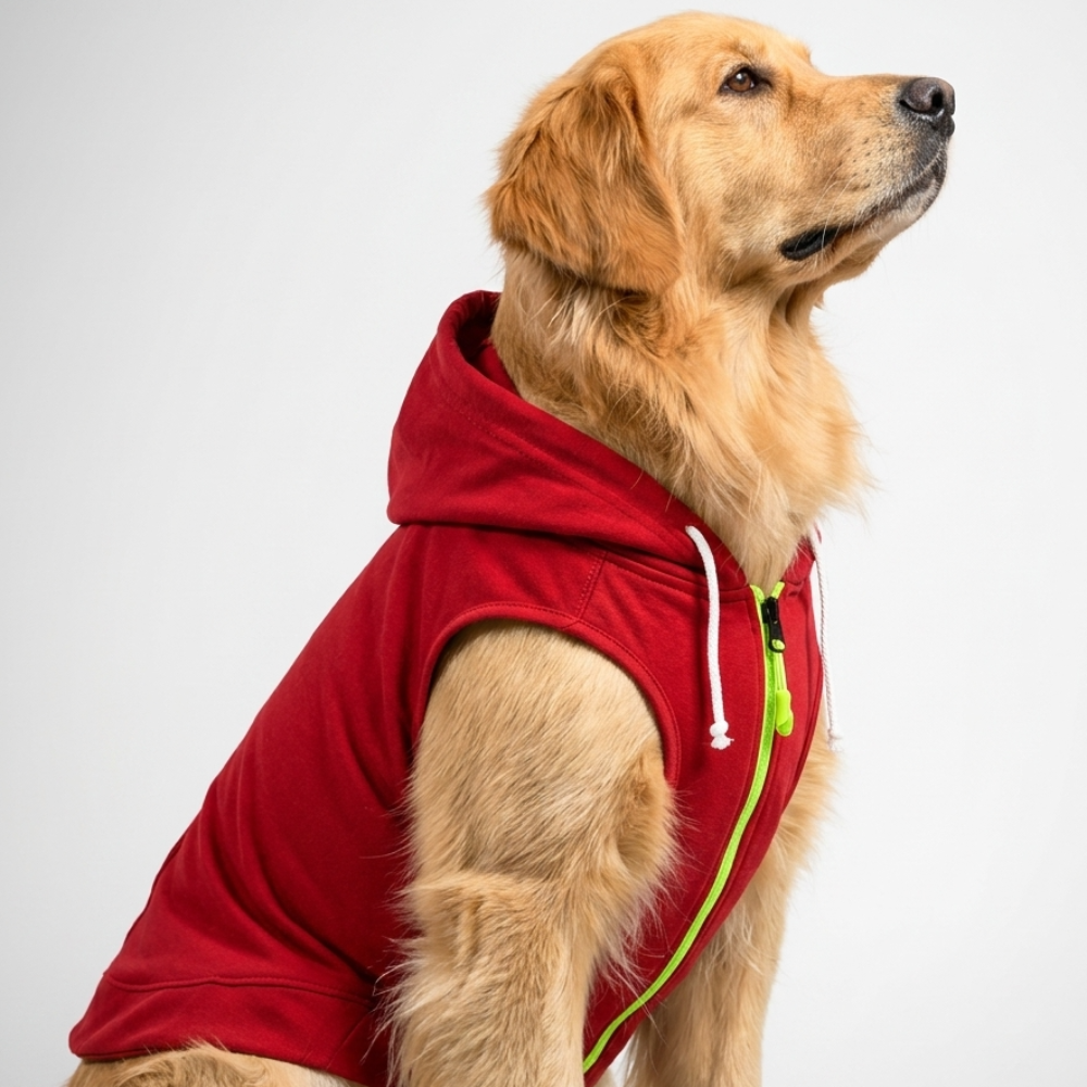 Skatrs Breezy Hoodies with Pockets for Dog and Cats (Red) Both-Clothing & Accessories Skatrs