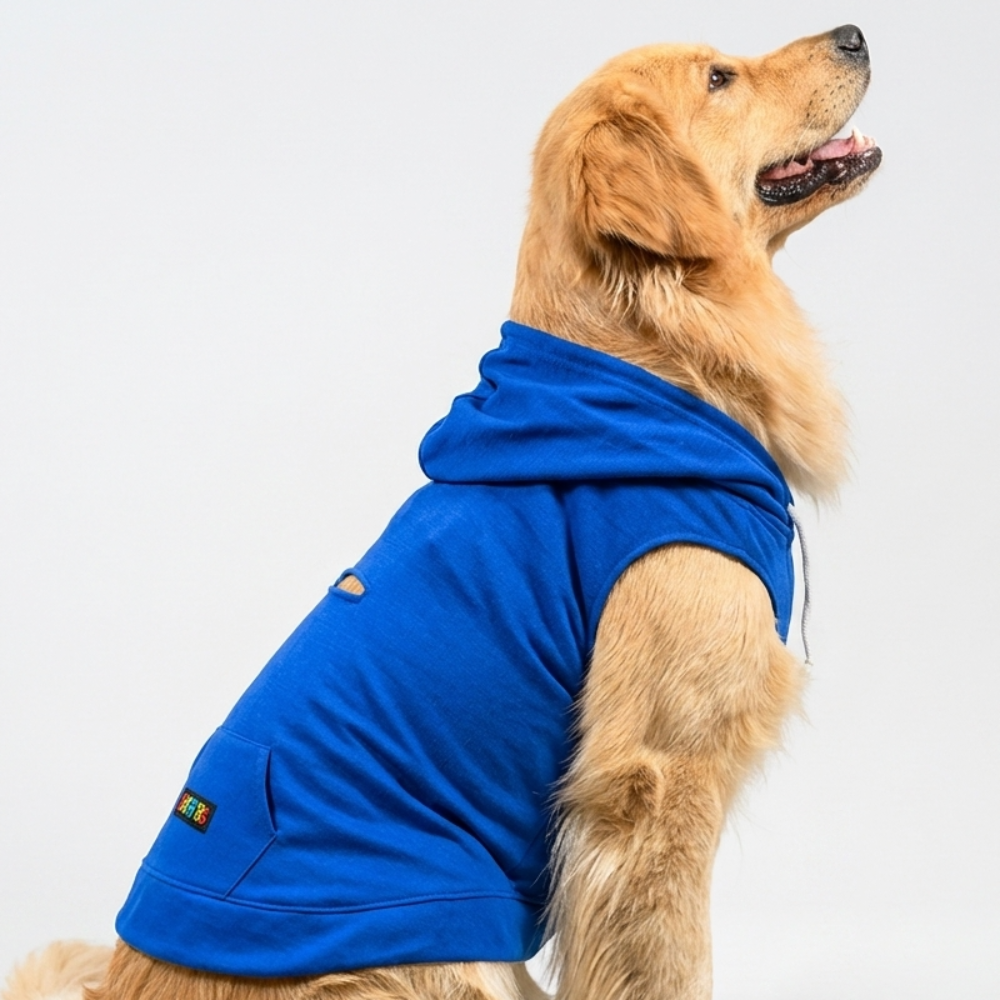 Skatrs Breezy Hoodie with Pockets for Dog and Cats (Blue) Both-Clothing & Accessories Skatrs