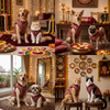 Skatrs Maharaja Handcrafted Sherwani for Dogs and Cats (Crimson Red) Both-Clothing & Accessories Skatrs