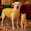 Skatrs Maharaja Handcrafted Sherwani for Dogs and Cats (Sunshine Gold) Both-Clothing & Accessories Skatrs