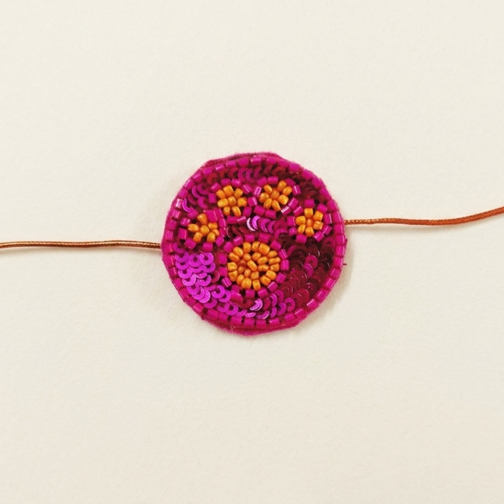 Skatrs Blossom Bond Pet Rakhi for Dogs & Cats (Pink and Orange) Both-Clothing & Accessories Skatrs