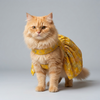 Skatrs Maharani Handcrafted Lehenga Dress for Dogs and Cats (Sunshine Gold) Both-Clothing & Accessories Skatrs