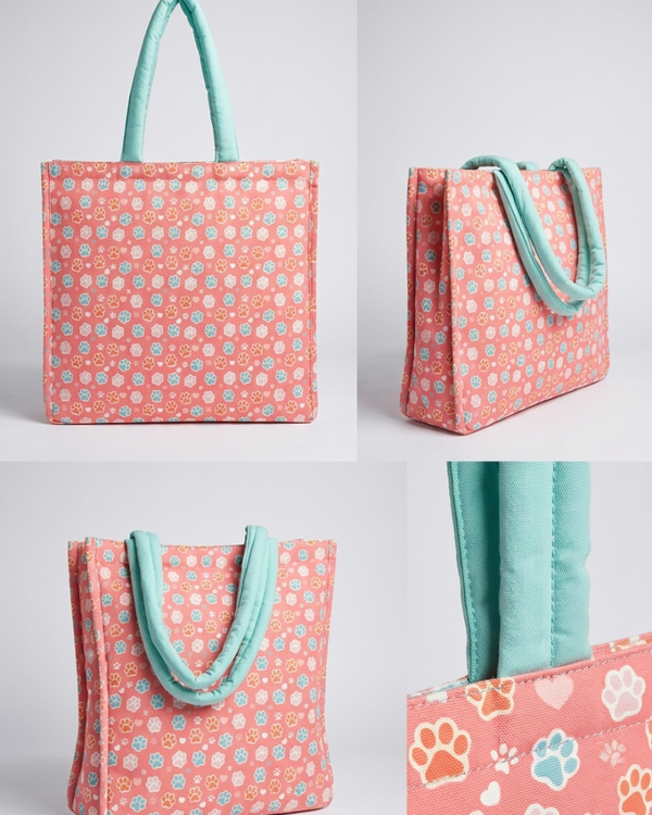 Skatrs Paw Print Tote Bag