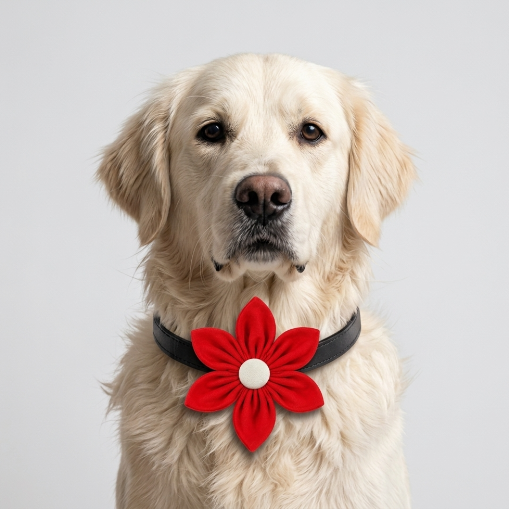 Skatrs Flower Bow for Dogs and Cats (Red) Both-Clothing & Accessories Skatrs