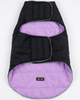 Skatrs Puffer Reversible Jacket for Dogs and Cats (Black/Lilac)