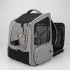Skatrs Breathable Cat Backpack Carrier Foldable & Ventilated Travel Bag for Adult & Kitten Cats (Black) Cats-Bedding, Mats & Travel Supplies Skatrs