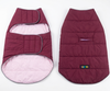 Skatrs Puffer Reversible Jacket for Dogs and Cats (Wine/Pink) Both-Clothing & Accessories Skatrs