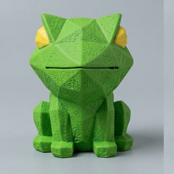Skatrs Standing Frog Latex Chew Toy for Dogs (Green)