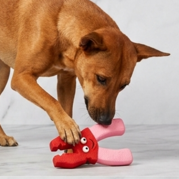 Skatrs Pliers Latex Chew Toy for Dogs (Pink)