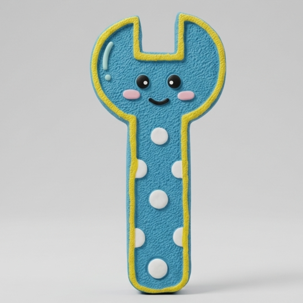 Skatrs Wrench Latex Chew Toy for Dogs (Blue) Dogs-Toys Skatrs 16x7.7x2.2cm