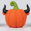 Skatrs Pumpkin Bull Head Latex Chew Toy for Dogs