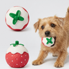 Skatrs Strawberry Latex Chew Toy for Dogs (Pink) Dogs-Toys Skatrs
