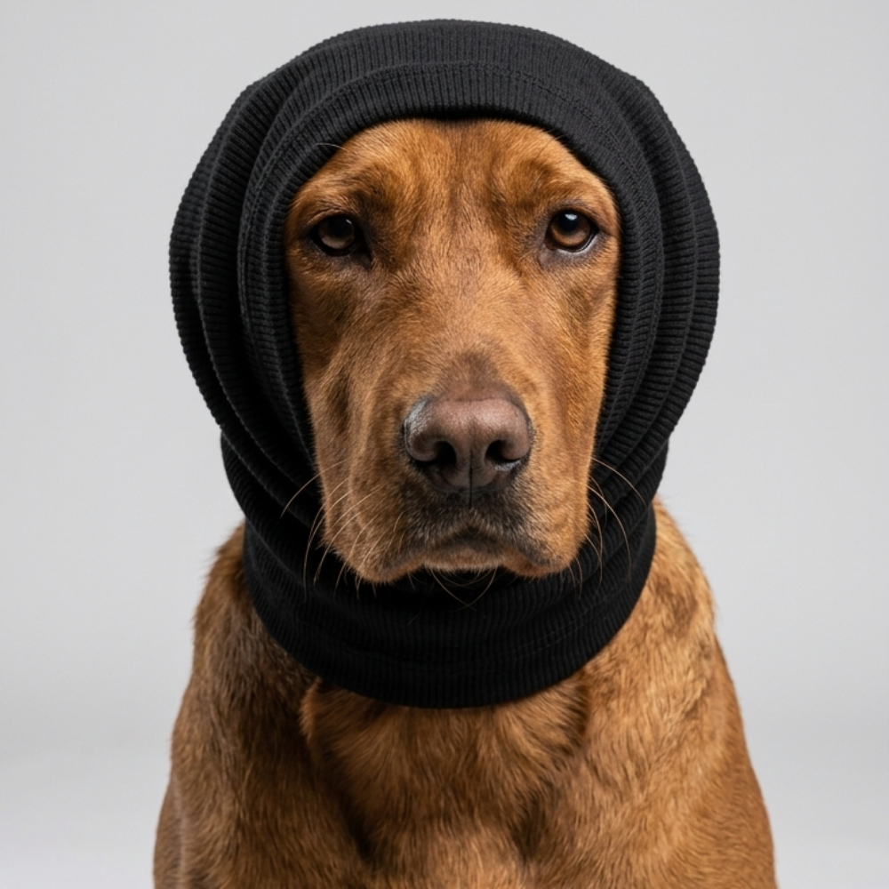 Skatrs Snug Cold & Sound Protection Ear Muffs for Dogs & Cats (Black) Both-Clothing & Accessories Skatrs