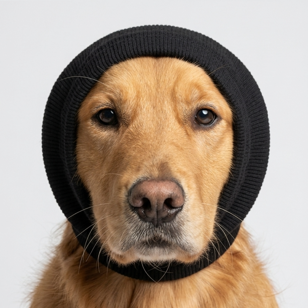 Skatrs Snug Cold & Sound Protection Ear Muffs for Dogs & Cats (Black) Both-Clothing & Accessories Skatrs
