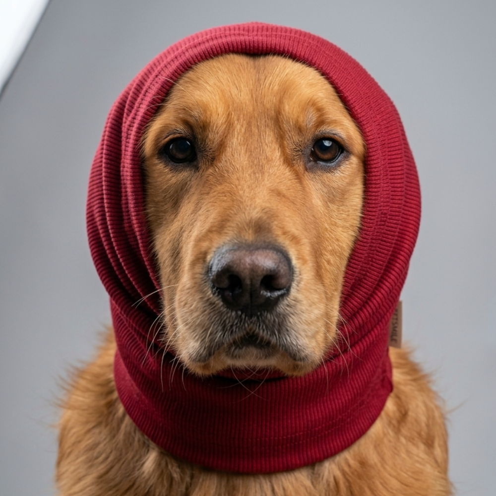 Skatrs Snug Cold & Sound Protection Ear Muffs for Dogs & Cats (Maroon) Both-Clothing & Accessories Skatrs L