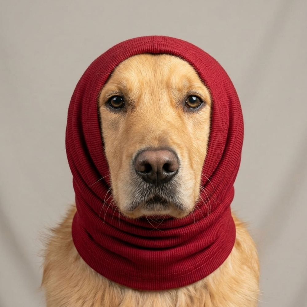 Skatrs Snug Cold & Sound Protection Ear Muffs for Dogs & Cats (Maroon) Both-Clothing & Accessories Skatrs