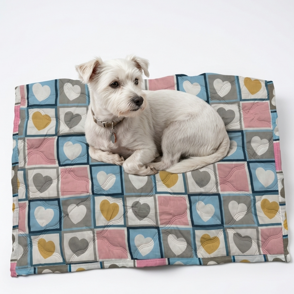 Skatrs Heart Blanket for Dogs & Cats