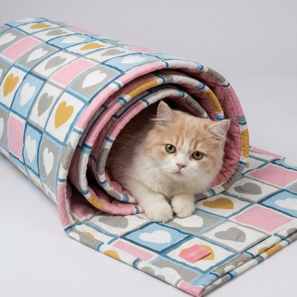 Skatrs Heart Blanket for Dogs & Cats Both-Bedding, Mats & Travel Supplies Skatrs