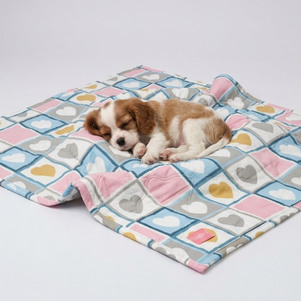 Skatrs Heart Blanket for Dogs & Cats Both-Bedding, Mats & Travel Supplies Skatrs