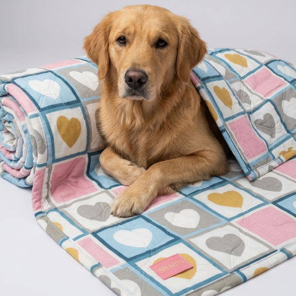 Skatrs Heart Blanket for Dogs & Cats
