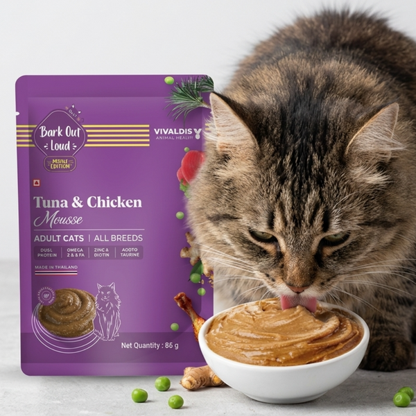 Bark Out Loud Fresh Tuna & Chicken Mousse Cat Wet Food