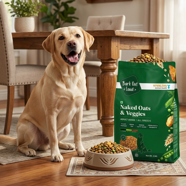 Bark Out Loud Naked Oats & Veggies, Veg Adult Dog Dry Food (Limited Stocks)