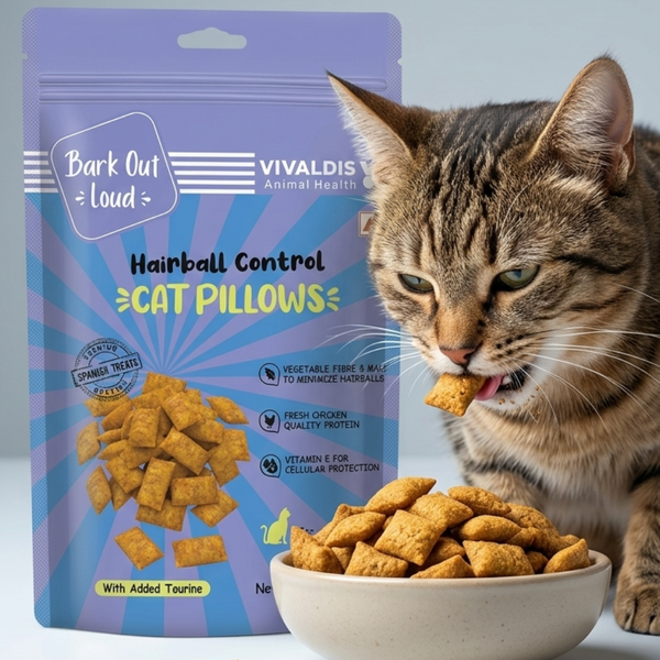 Bark Out Loud by Vivaldis Hairball Control Pillow Cat Treats