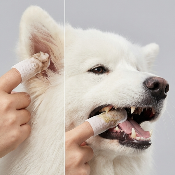 Skatrs Pet Finger Wipes for Dogs and Cats
