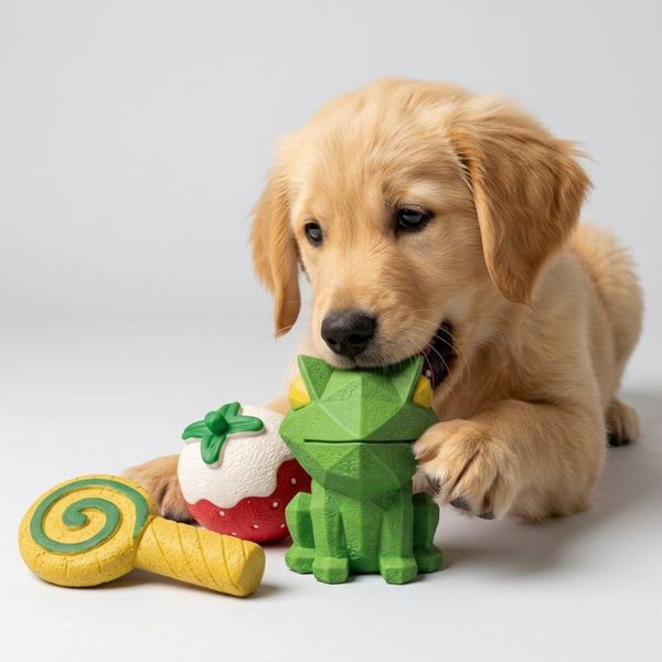 Skatrs Berry Lolli Latex Chew Toy Combo for Dogs