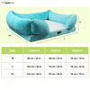 Petter World Ultra Luxury Micro Fur Orthopedic Sofa Bed with Sherpa Fur Cushion for Dogs and Cats (Turquoise) Both-Bedding, Mats & Travel Supplies Petter World Dropship