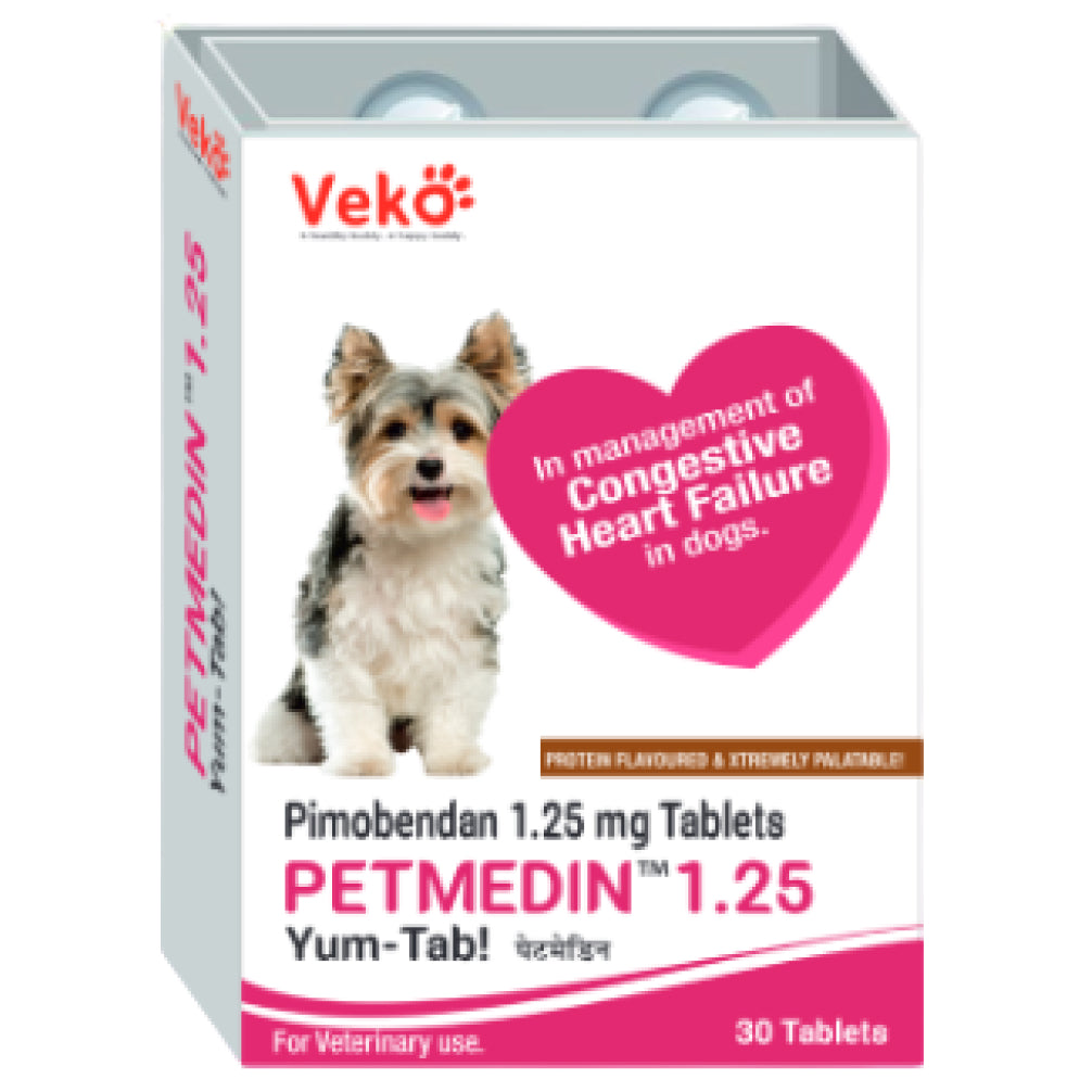 Veko Petmedin 1.25mg Tablet for Dogs and Cats (30 tablets)