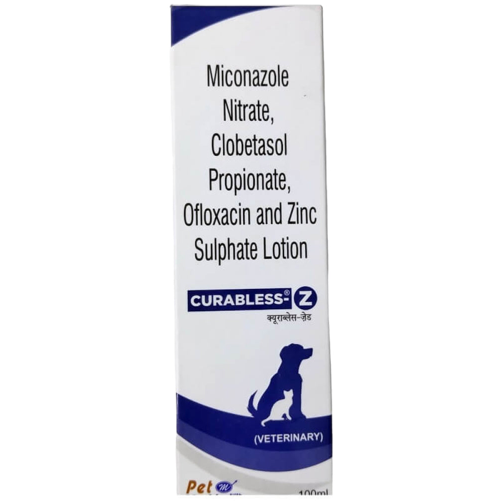 Curabless Mankind Curabless Z Lotion For Dogs And Cats 100Ml: View Uses, Side ...