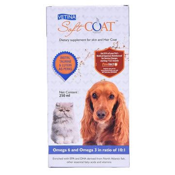 Vetina Soft Coat for Dogs and Cats (250ml)