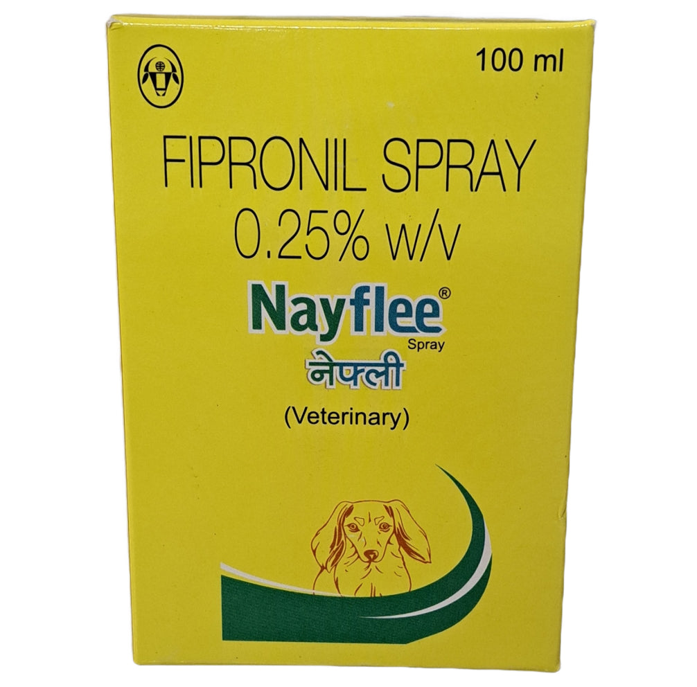 Intas Nayflee Fipronil Spray for Dogs and Cats (100ml)
