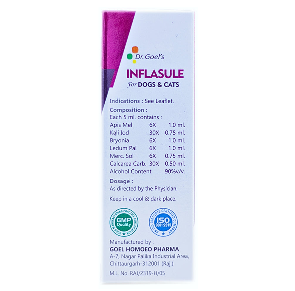 Dr Goel's Inflasule for Dogs and Cats (30ml) Both-Pharmacy Dr Goel's Pharmacy