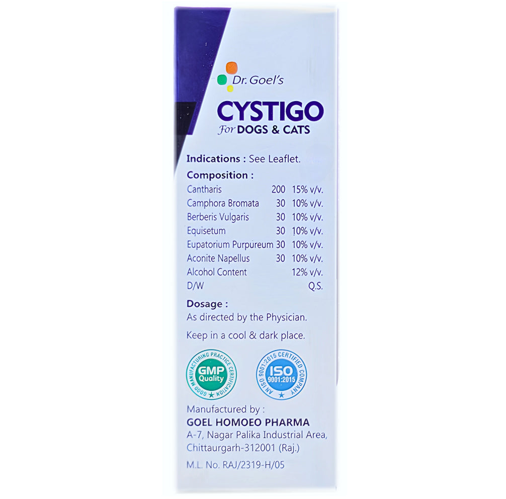 Dr Goel's Cystigo for Dogs and Cats (30ml)