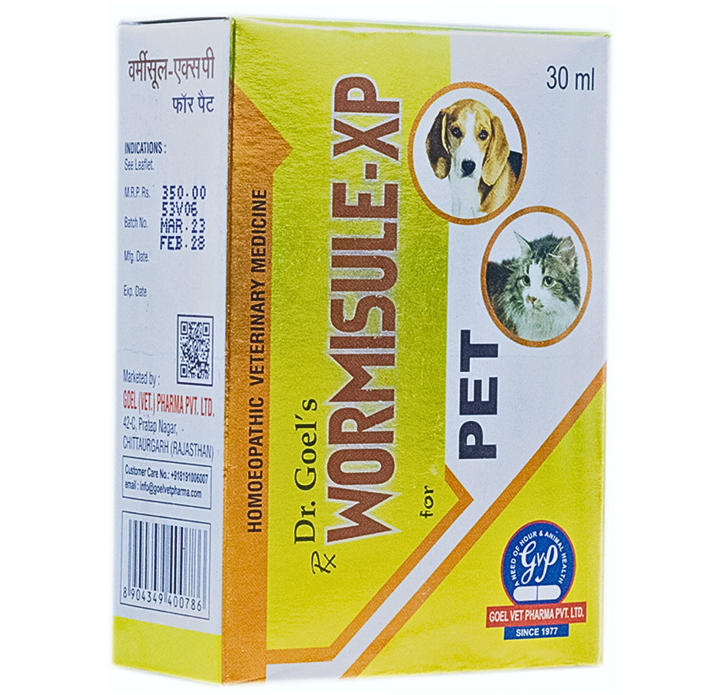 Dr Goel's Wormisule XP Dewormer for Dogs and Cats (30ml) Both-Pharmacy Dr Goel's Pharmacy