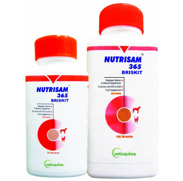 Vetoquinol Nutrisam 365 Calcium Supplements for Dogs and Cats