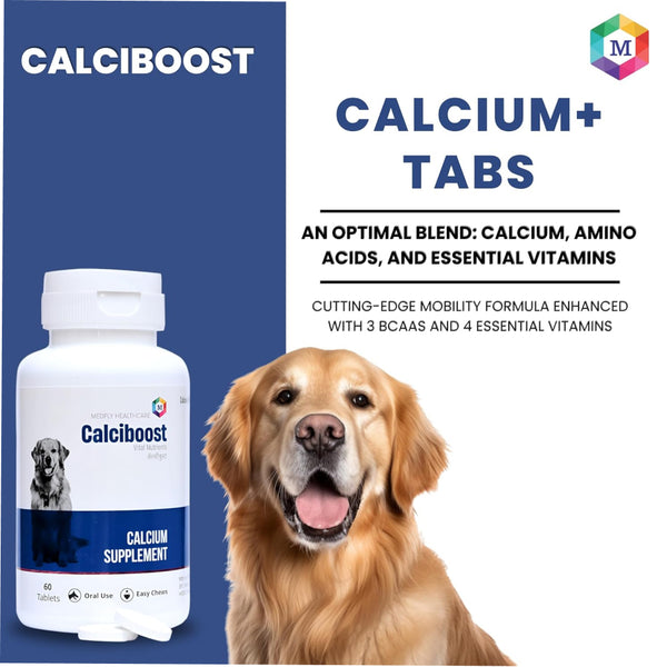 Medfly Healthcare Calciboost Tablets Calcium Supplement for Dogs and Cats