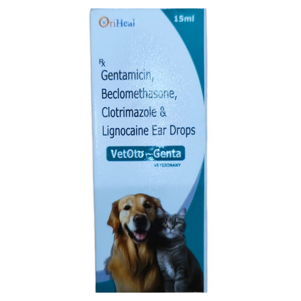 Oriheal VetOto Genta Ear Drops for Dogs and Cats