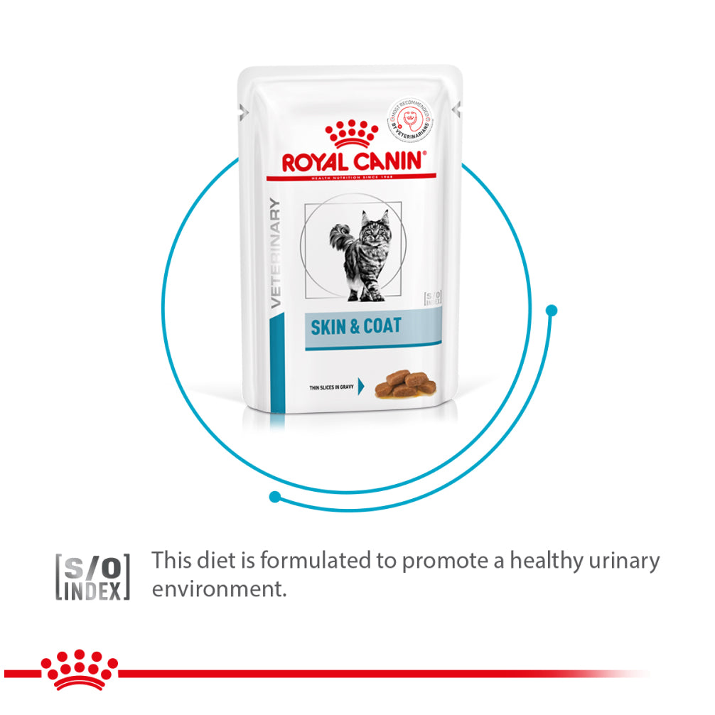 Royal Canin Veterinary Diet Skin & Coat Cat Wet Food Cats-Wet Food Royal Canin V-Diet