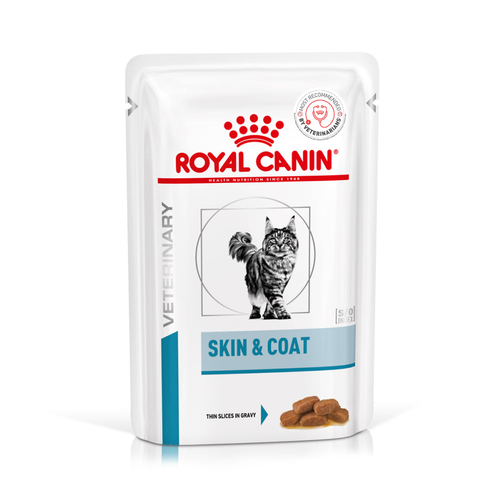 Royal Canin Veterinary Diet Skin & Coat Cat Wet Food Cats-Wet Food Royal Canin V-Diet 12x85g