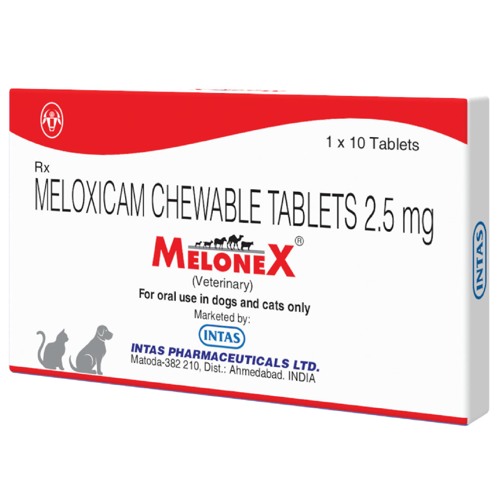 Intas Melonex (Meloxicam) 2.5mg Tablet for Dogs & Cats