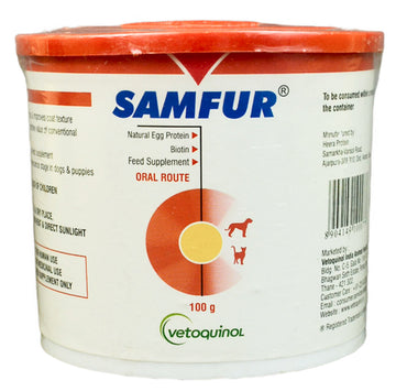 Vetoquinol Samfur Skin & Coat Supplement for Dogs and Cats