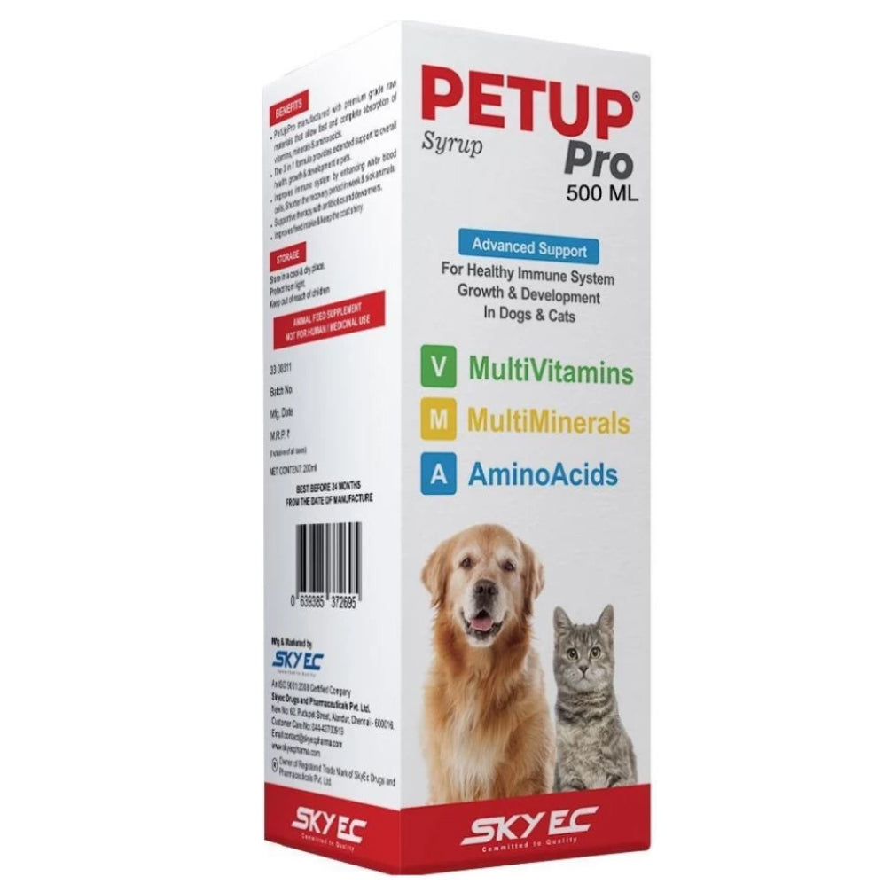 Skyec Petup Syrup Multi Vitamin Supplement for Dogs and Cats